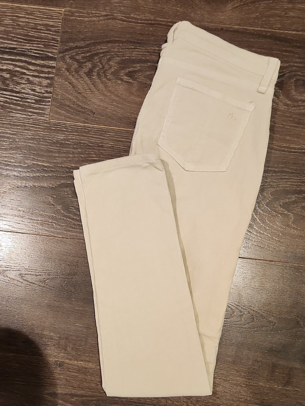 ❤️ RAG & BONE SKINNY CORDUROY PANTS / JEANS, PFD (NATURAL ECRU), 2 (26) - Picture 9 of 10